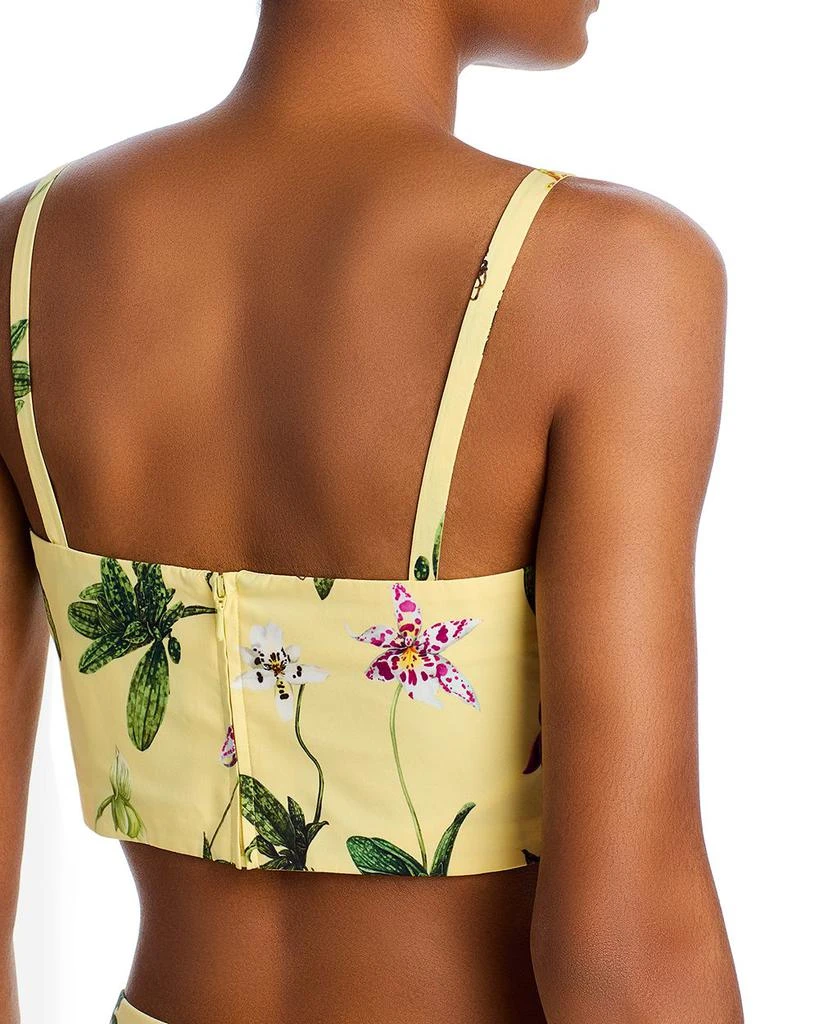 Oscar de la Renta Orchids Cropped Top 5