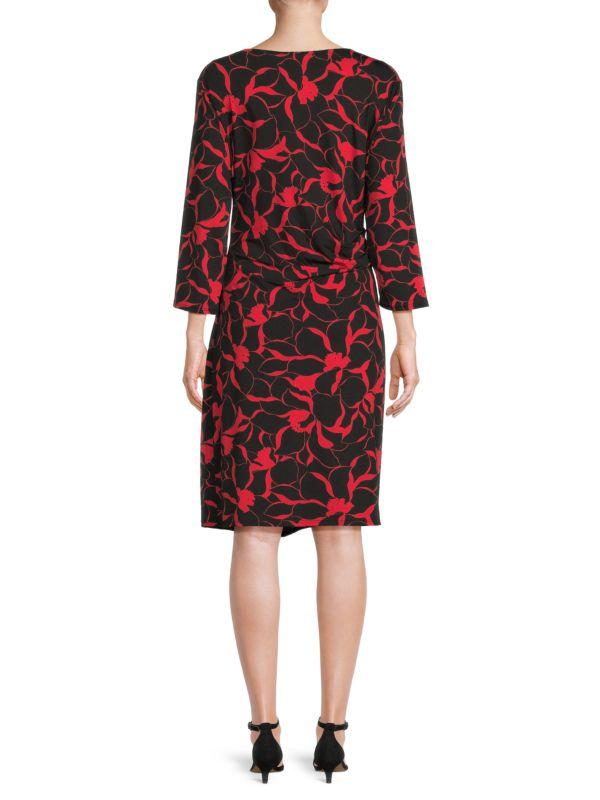 TASH + SOPHIE Floral Cowl Neck Dress