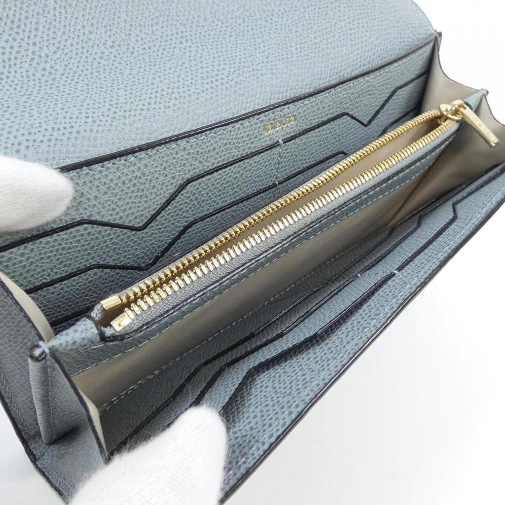 VALEXTRA Leather Long Wallet (Tri-Fold) (Pre-Owned) 4