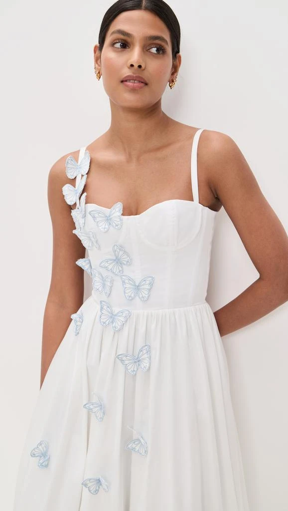 PatBO Flutter Poplin Butterfly Midi Dress 4