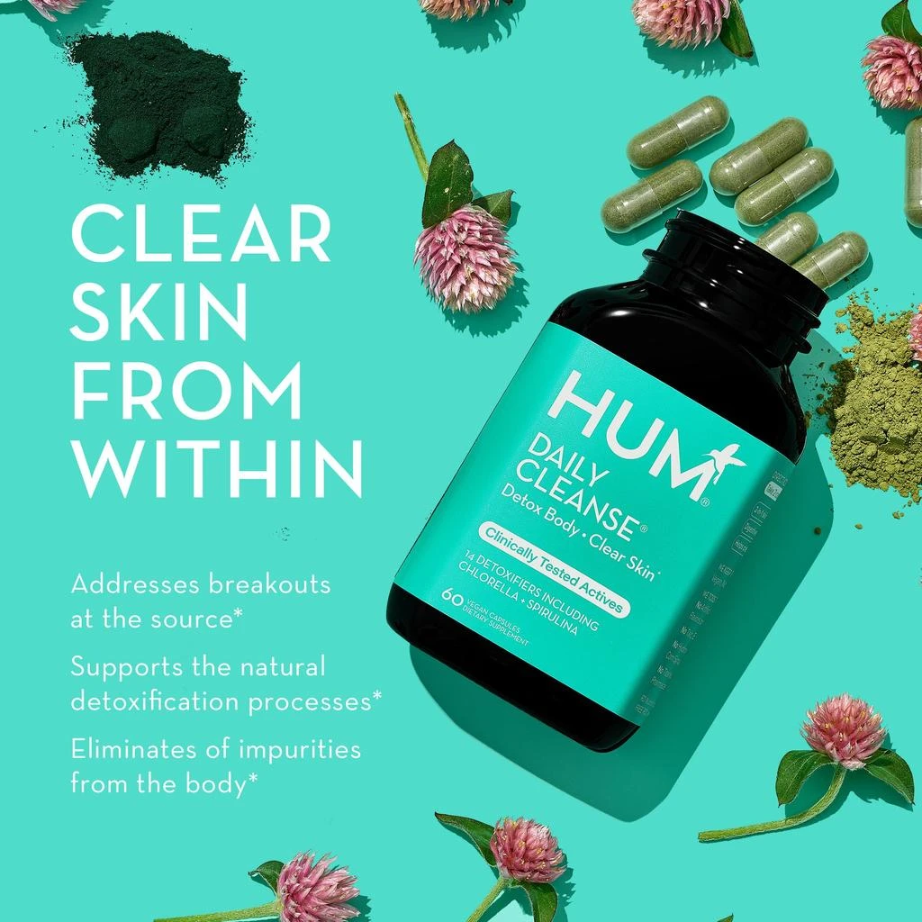 Hum Daily Cleanse Clear Skin and Acne Supplement 6