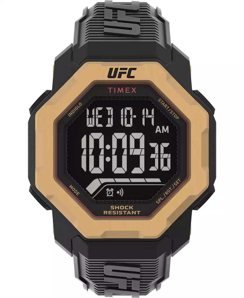 Timex UFC Men's Knockout Digital Black Polyurethane Watch, 48mm