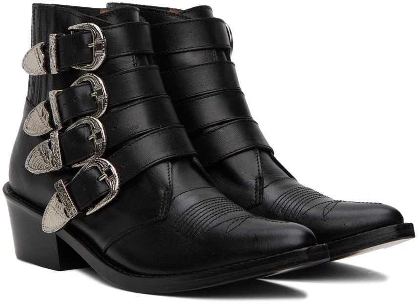 Toga Pulla Black Cowboy Boots 4