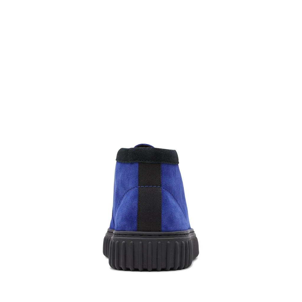 Clarks Torhill Hi Blue Suede with Blue/Gray Checked Plaid (Limited Version) MENS CLARKS TORHILL HI (BLUE SUEDE) main image 4