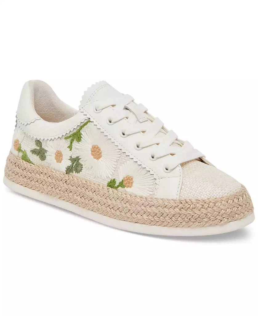 Dolce Vita Women's Azalia Floral Crochet Espadrille Lace-Up Sneakers 1