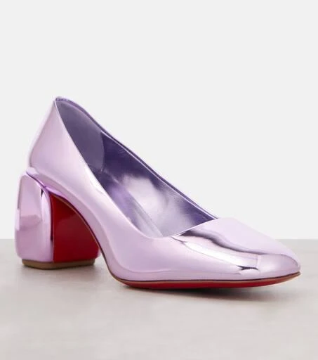 Christian Louboutin Minny 70 metallic leather pumps 6