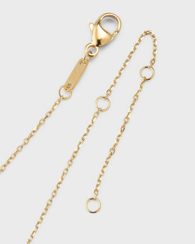 Monica Rich Kosann 18K Yellow Gold Petite Mother of Pearl Heart Necklace 4