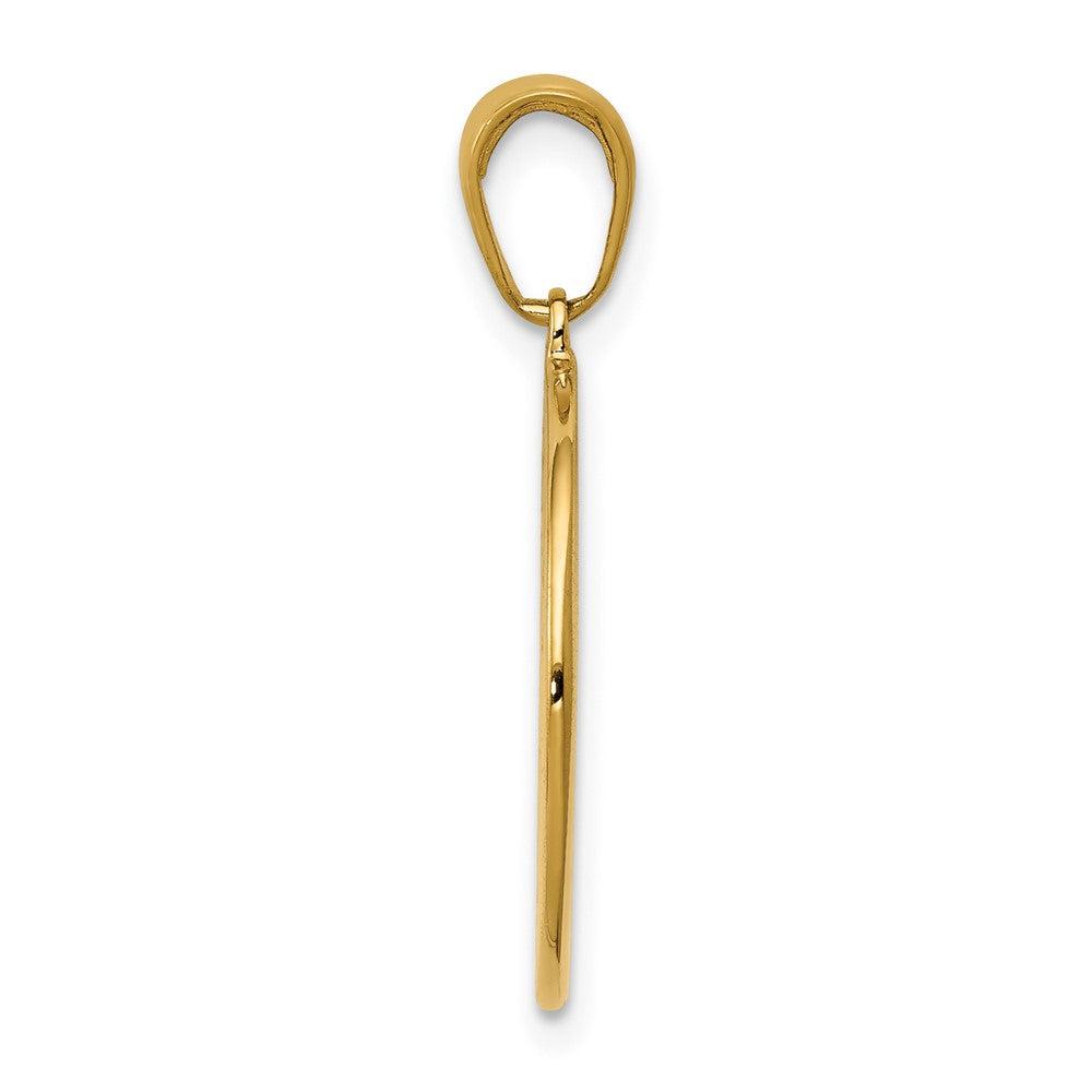 Diamond2Deal 10k Yellow Gold Saint Anthony Small Round Medal Pendant