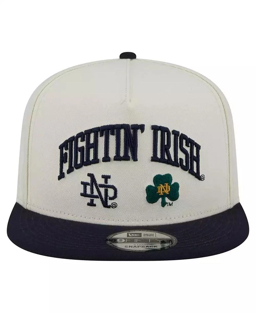 New Era Men's White Notre Dame Fighting Irish Collegiate 9FIFTY A-Frame Snapback Hat 2
