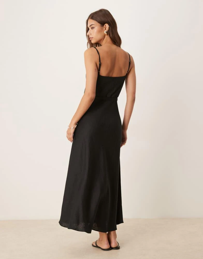 Mango cotton belted cami maxi dress in black  On Sale Now with Up to 20%  Off | Discover Exclusive Deals & Savings at BeyondStyle  Authentic Mango  Home|women with Limited-Time Discounts,