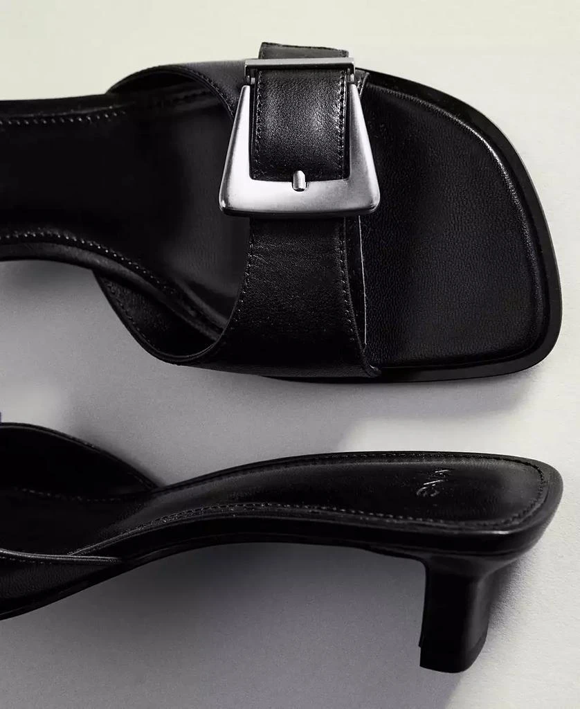 Mango Women's Buckle Leather Sandals 5