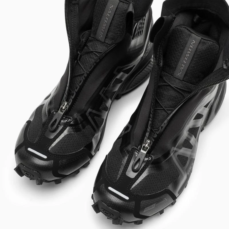 SALOMON Black high trainer in technical fabric 6