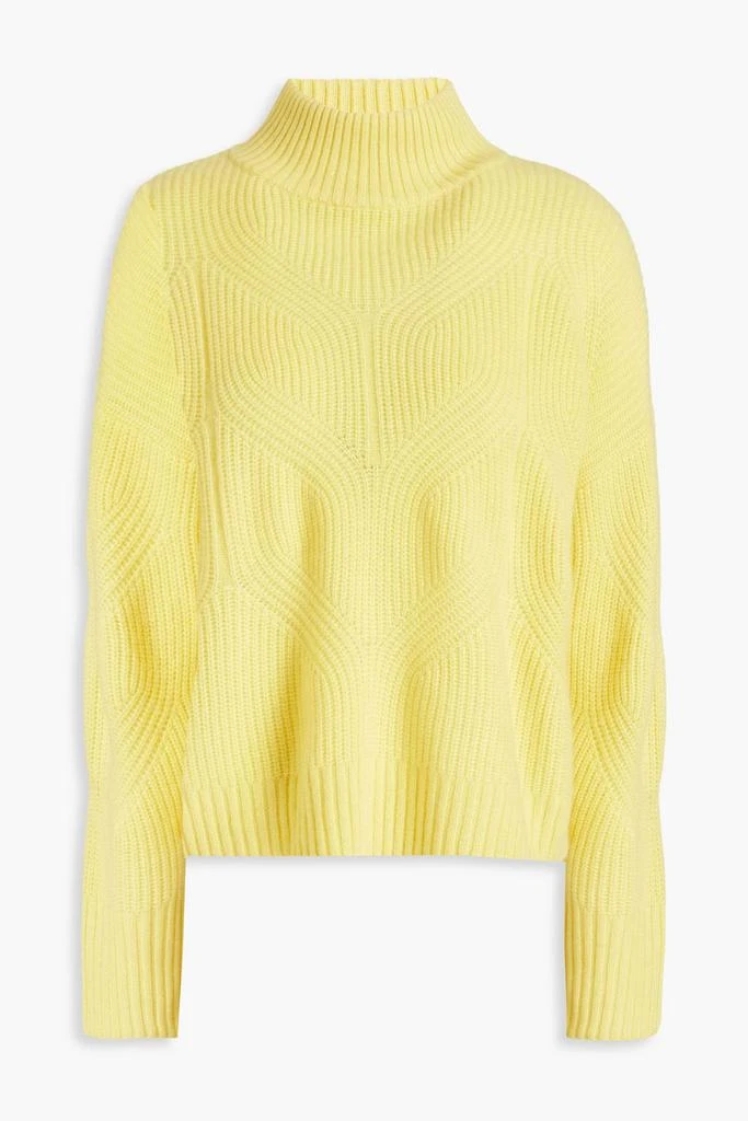 N.PEAL Ribbed cashmere turtleneck sweater 1