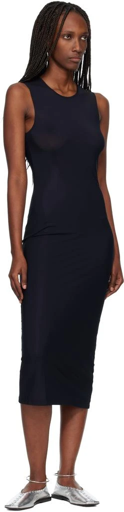 Jil Sander Black Jersey Slip Midi Dress 4
