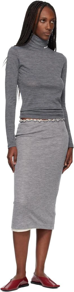 Jil Sander Red Leather Ballerina Flats 5