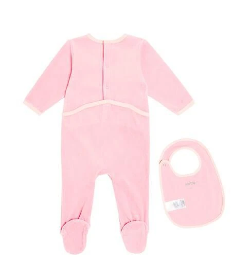 Kenzo Baby bodysuit, bib, and beanie set 4
