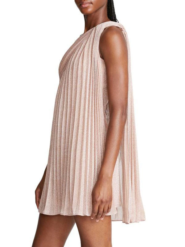 open lace back dress Halston Heritage Polka-dot silk-chiffon pleated dress Ladies –  Afashionistastore