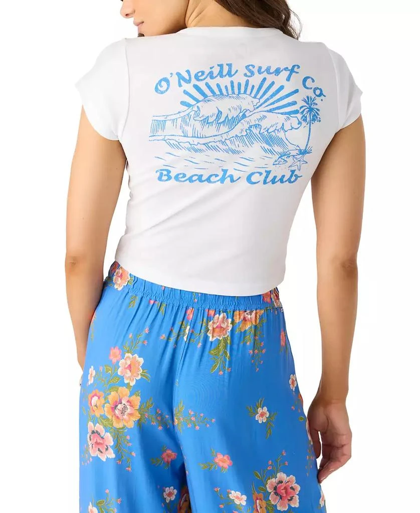 O'Neill Juniors' Beach Club Cotton Logo Cropped T-Shirt 2