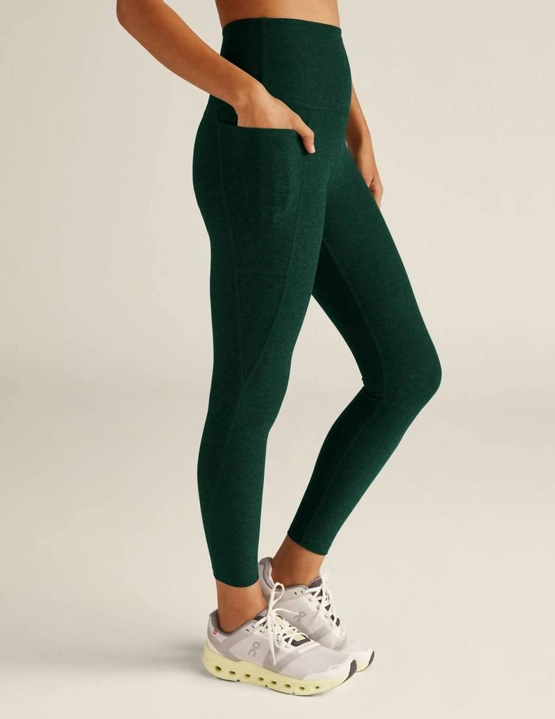 Beyond yoga Spacedye Out Of Pocket Legging In Dark Spruce Green Heather 5