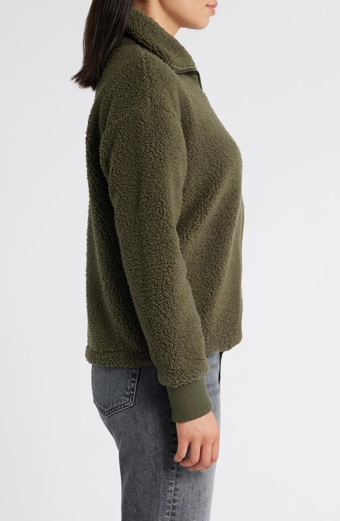 Caslon Brushed Fleece Jacket 3