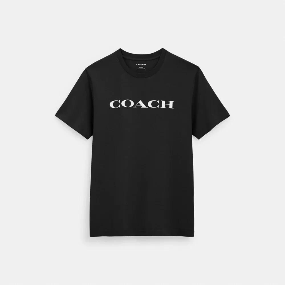 Coach Signature T Shirt In Organic Cotton 1