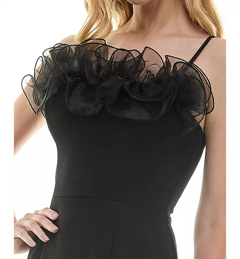 City Studios Women's Ruffled-Neck Evening Gown 3