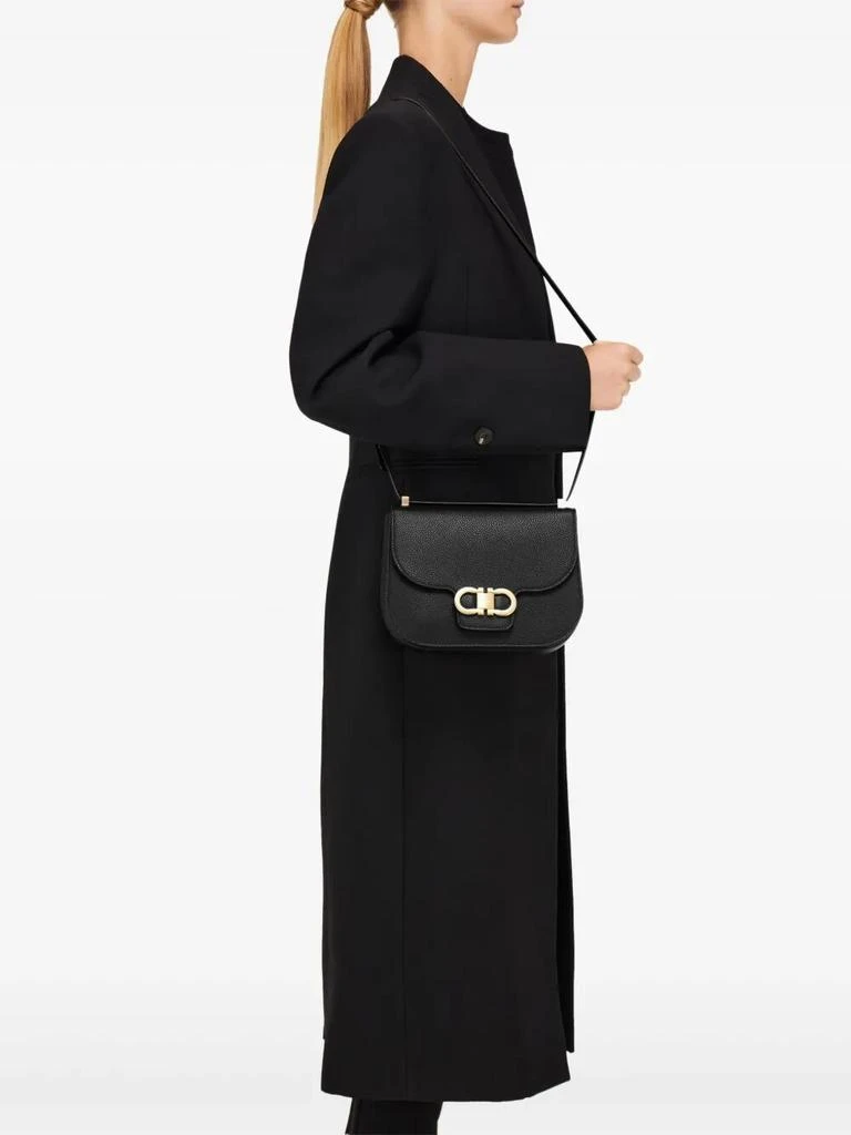 Salvatore Ferragamo DOUBLE GANCINI CROSSBODY FLAP BAG 2