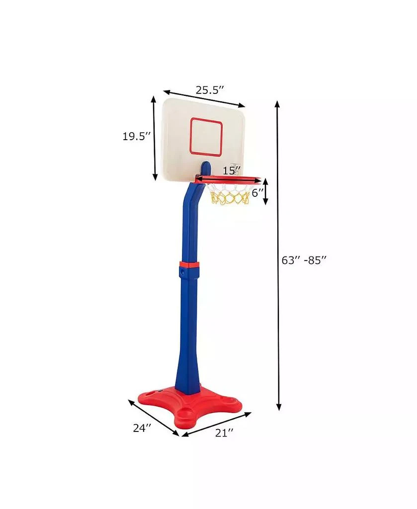 SUGIFT Kids Adjustable Height Basketball Hoop Stand 2