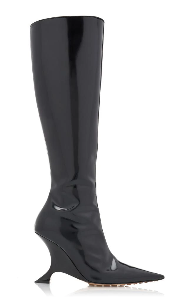 Bottega Veneta Bottega Veneta - Rocket Knee-High Vinyl Boots - Black - IT 39.5 - Moda Operandi 1