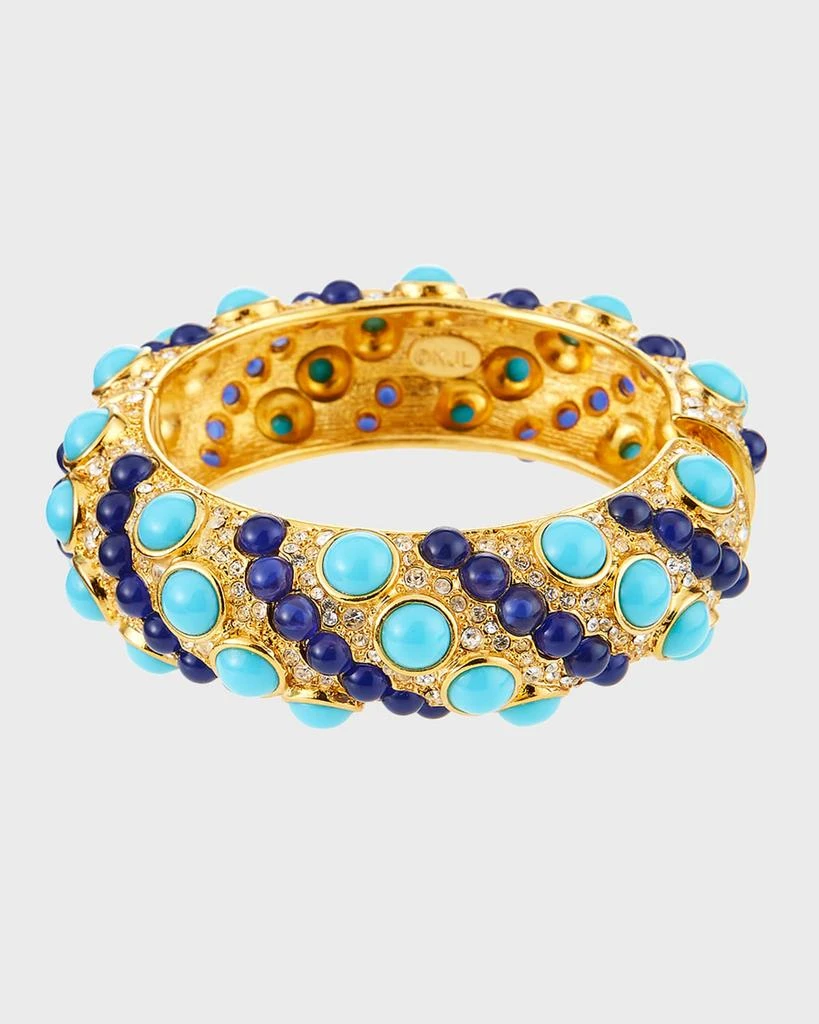 Kenneth Jay Lane Hinged Rhinestone Bracelet 1