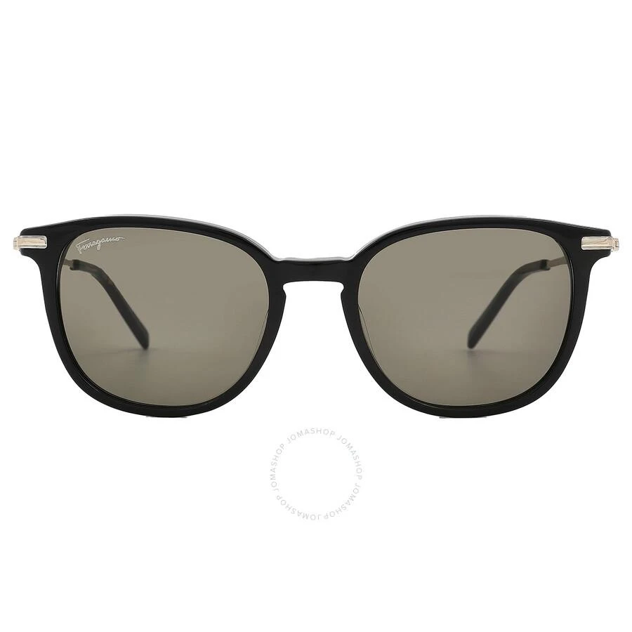 Salvatore Ferragamo Salvatore Ferragamo Grey Square Men's Sunglasses SF1015S 001 52 1