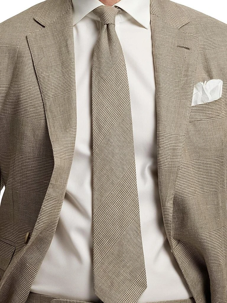 Ralph Lauren Glen Check Linen-Silk Tie 5