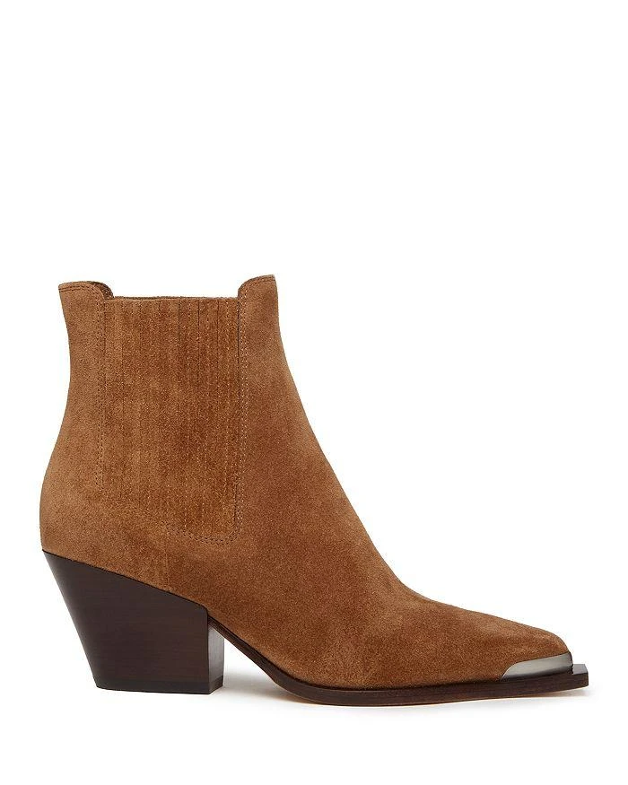 Paige Women's Lyra Pointed Toe Stretch Block Heel Ankle Boots 2