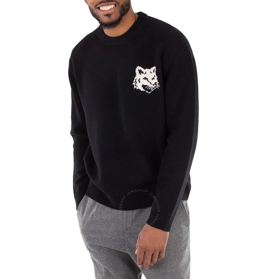 Maison Kitsune Fox Head Intarsia Wool Jumper 1