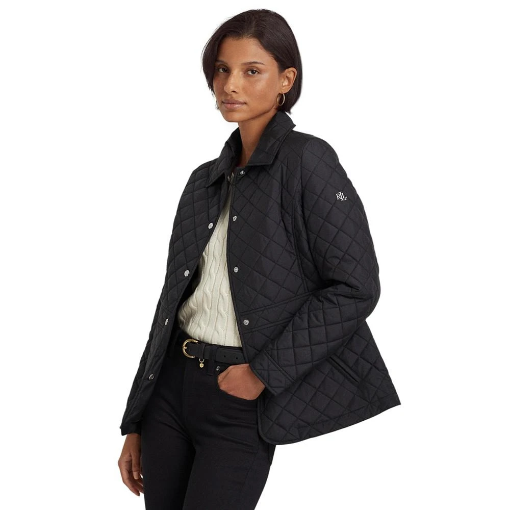 Ralph Lauren Petite Quilted Peplum Coat 3