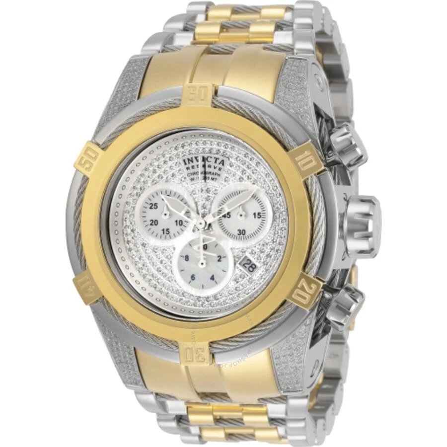 Invicta Reserve Bolt Zeus Chronograph Quartz Silver Dial Men's Watch 29901 1