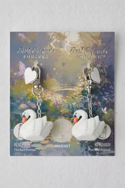 Urban Outfitters BFF Swan Magnetic Keychain Set 1