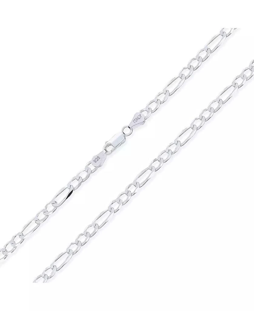 Bling Jewelry Classic Solid 5.5MM Heavy .925 Sterling Silver Figaro Link Chain Necklace 24 Inch 2