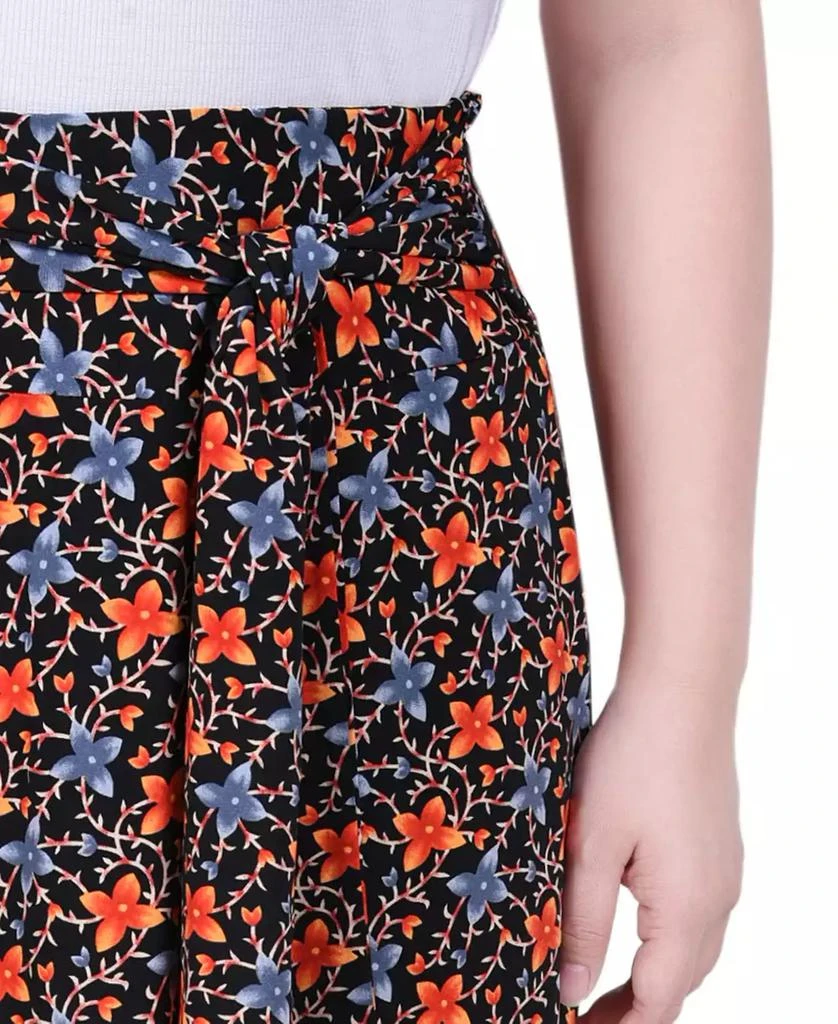 NY Collection Petite Maxi Skirt with Sash Waist Tie 4