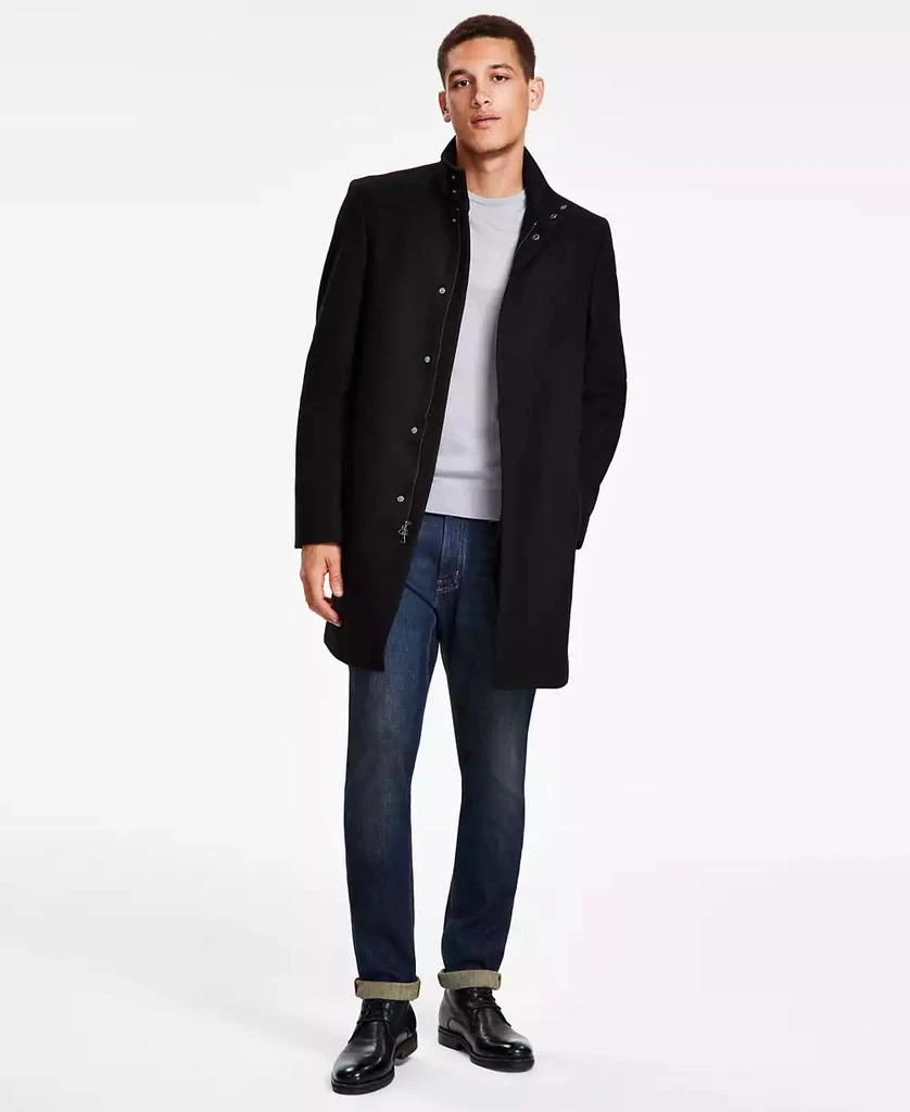 Calvin Klein Men's Mayden Slim-Fit Wool Blend Overcoat 1