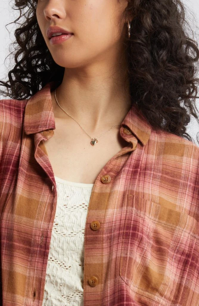 BP. Plaid Oversize Flannel Button-Up Shirt 5