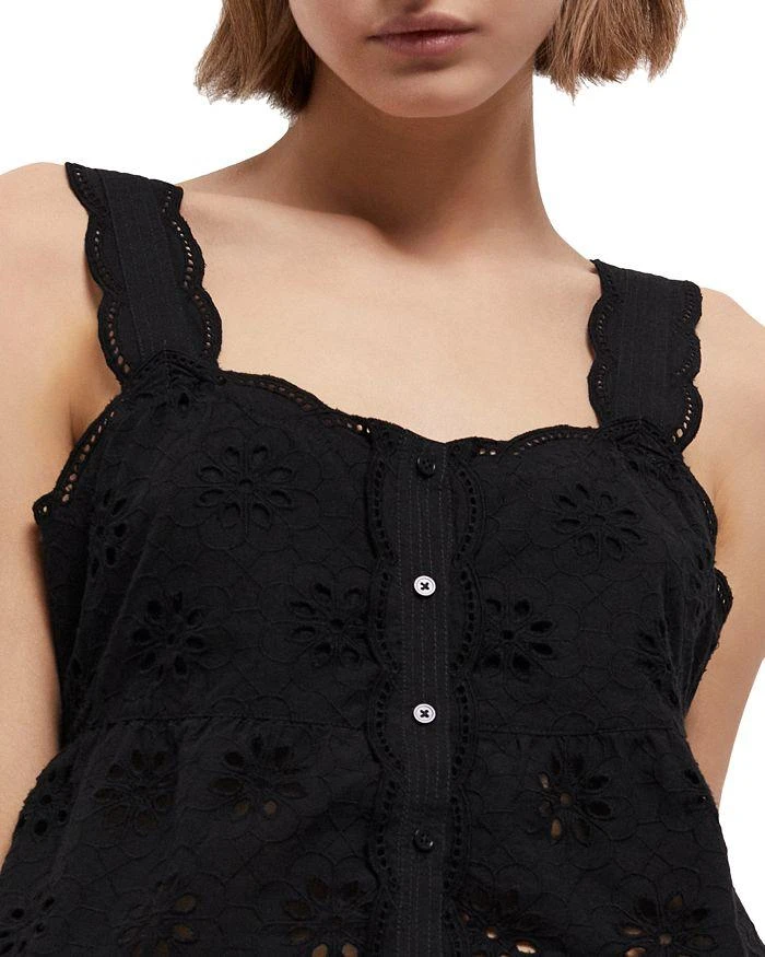 The Kooples Floral Embroidered Peplum Top 3