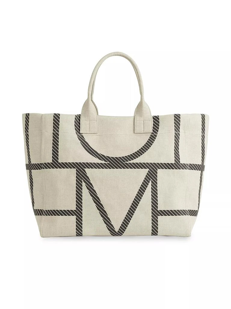 Totême Monogram Travel Canvas Tote Bag 1