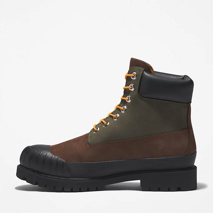 Timberland Timberland Premium® 6 Inch Rubber-Toe Boot for Men in Dark Brown 6