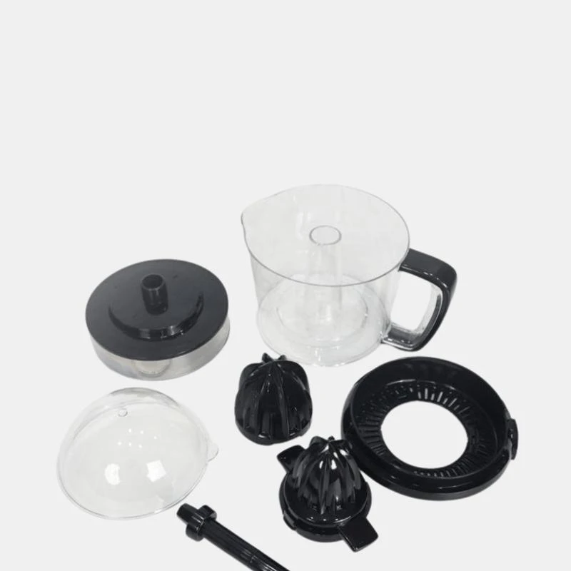 Vigor Power Electric Citrus Juicer Black Stainless Steel for Breakfast soft Drinks STYLE: 1 SET 2