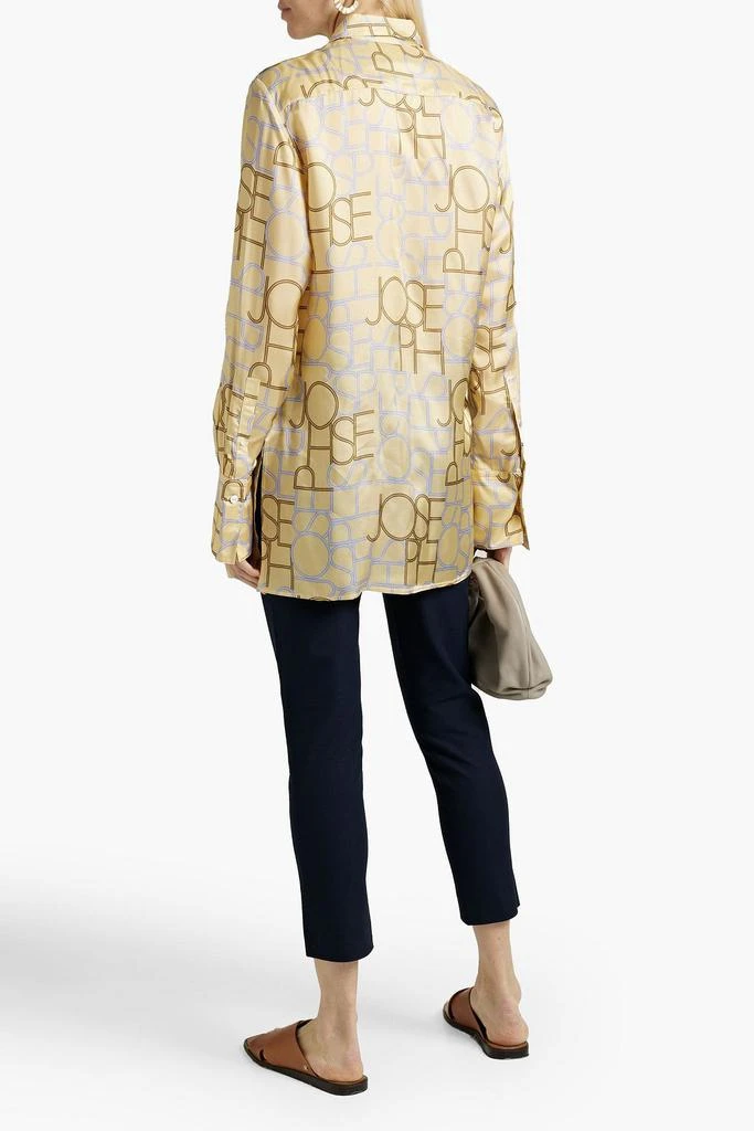 Joseph Beatrice logo-print satin-twill shirt 3