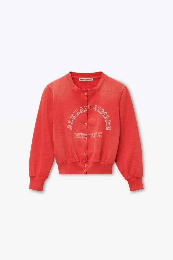 Alexander Wang Shrunken Cotton Terry Cardigan 2