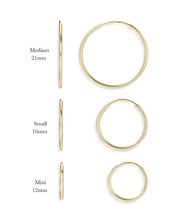 Zoe Lev 14K Yellow Gold Medium Thread Hoop Earrings