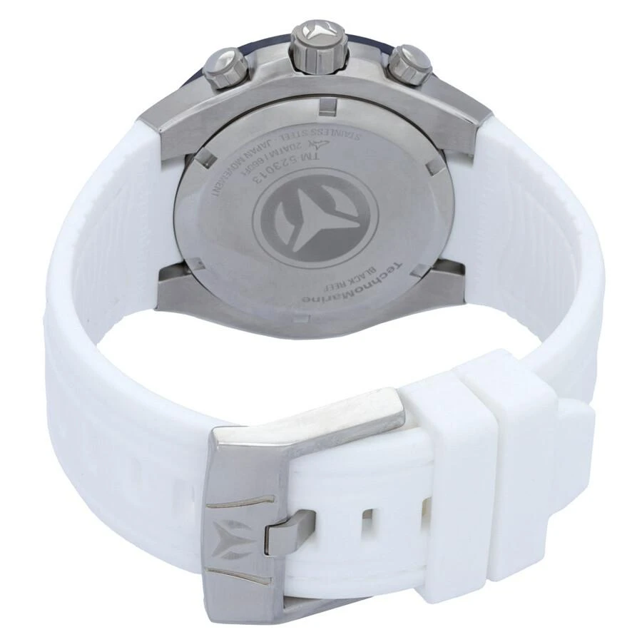 TechnoMarine Reef Black Chronograph GMT Quartz White Dial Men's Watch TM-523013 3