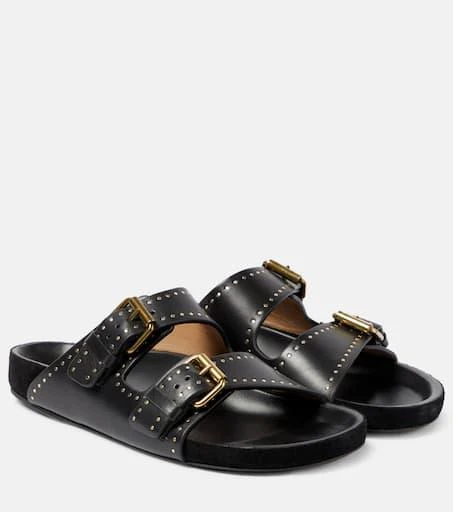 Isabel Marant Lennyo leather slides 1